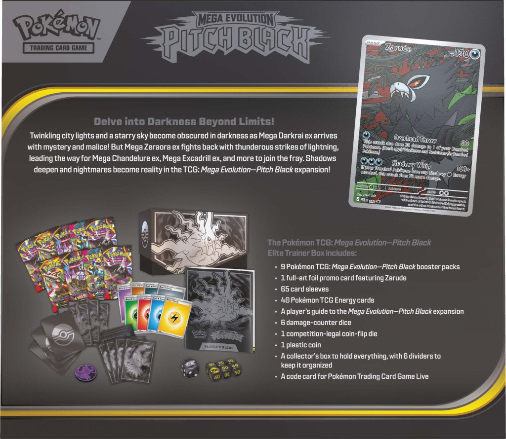 Pokémon TCG: Mega Evolution Pitch Black Elite Trainer Box