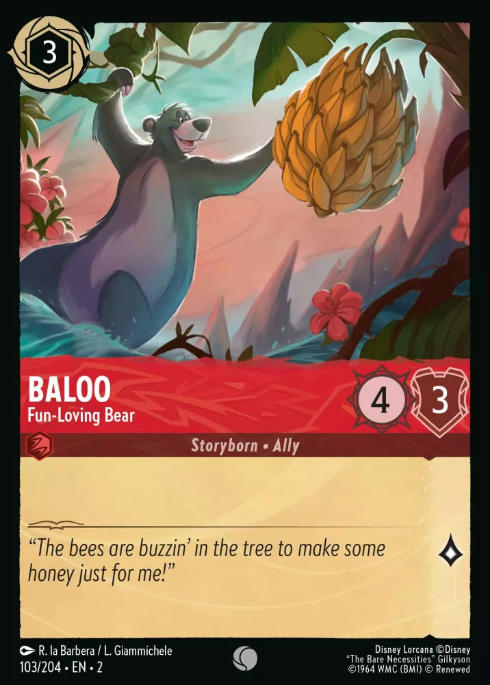 Baloo - Fun-Loving Bear (103/204) -  Rise of the Floodborn