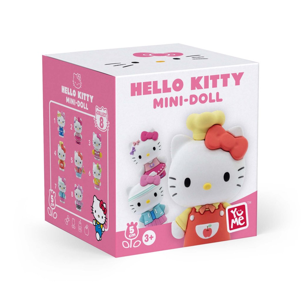 HELLO KITTY - YuMe 5cm Mini Doll Figurine Collection PDQ - Cute Outfit Series Blind Box