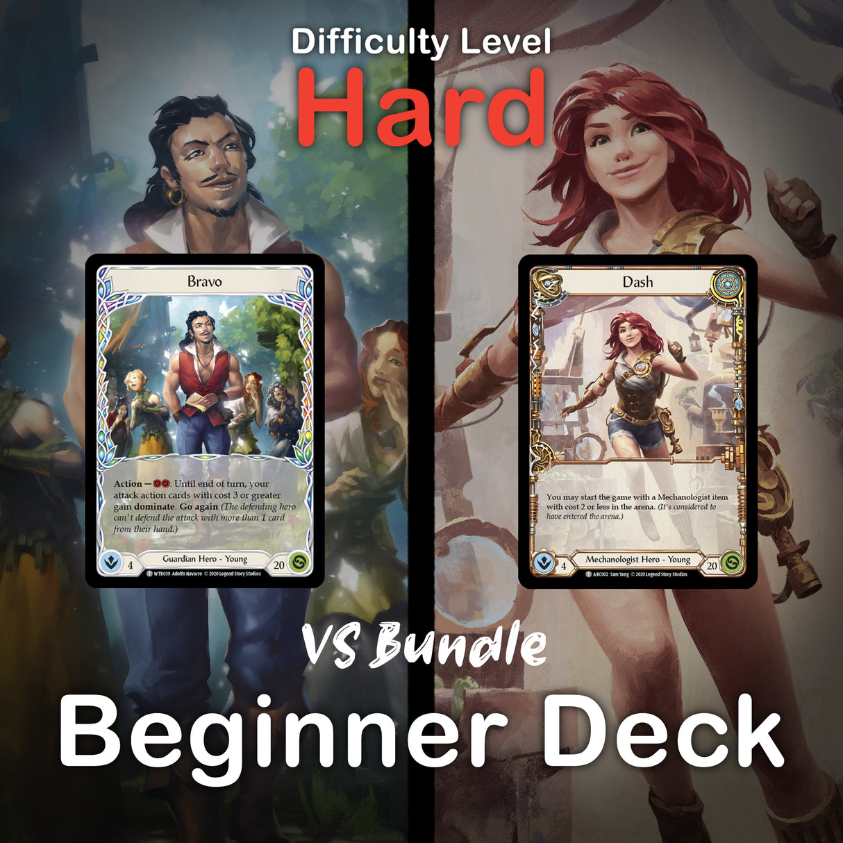 Flesh & Blood TCG Beginner Deck Bundle: Bravo vs Dash