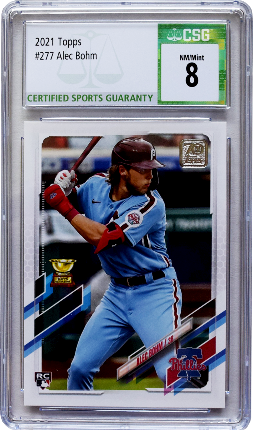 Topps 2021 | #277 Alec Bohm CSG 8 NM-Pudina