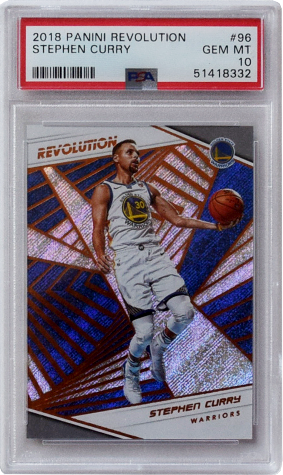 Revolusi Panini 2018 | #96 Stephen Curry PSA 10 Permata Pudina