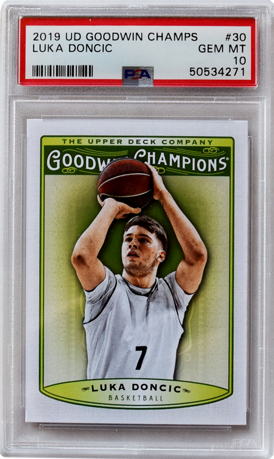 2019 UD グッドウィン チャンピオン | #30 ルカ・ドンチッチ PSA 10 ジェムミント