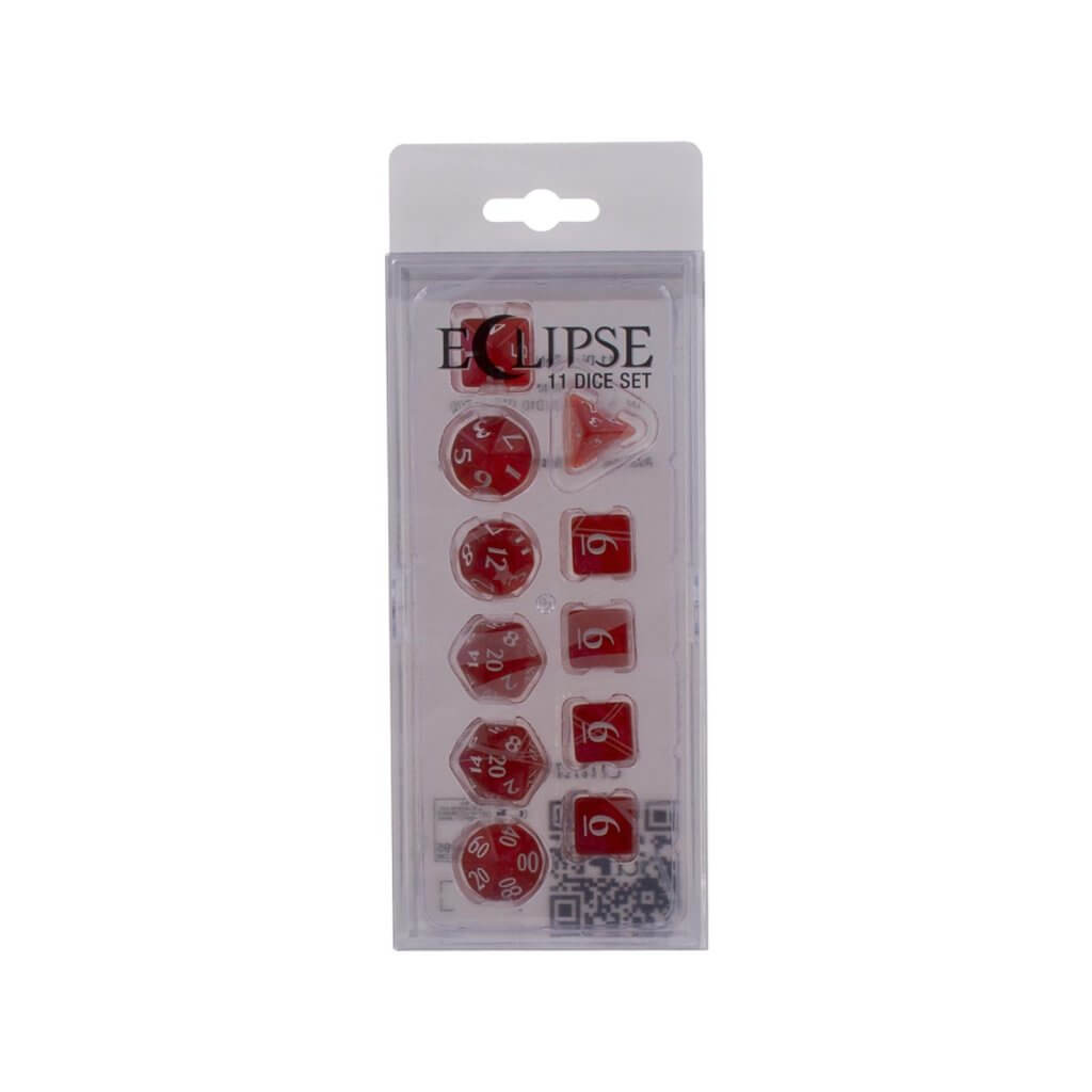Ultra Pro Eclipse 11 Dice Set: Apple Red
