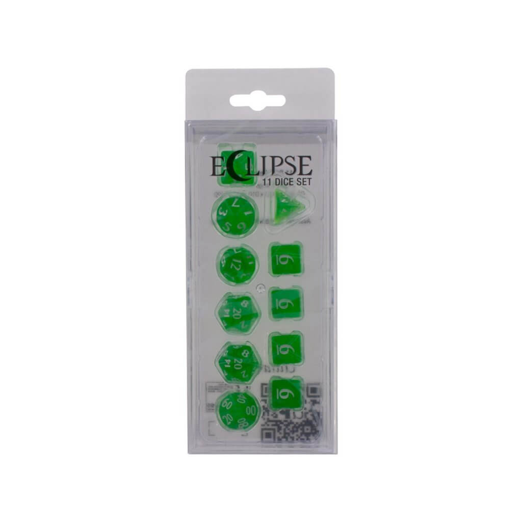 Ultra Pro Eclipse 11 Dice Set: Lime Green