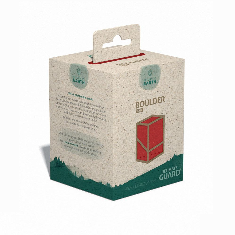 Ultimate Guard Return to Earth Boulder 100+ Deck Box Red