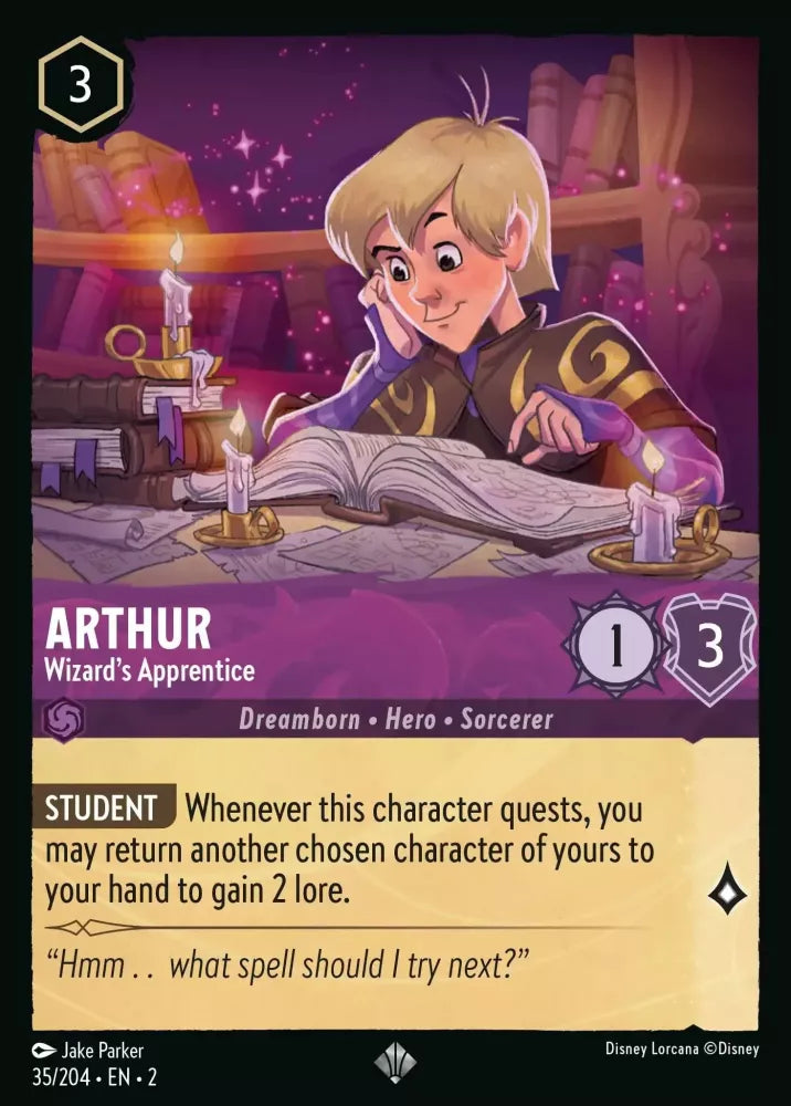 Arthur - Wizard's Apprentice (35/204) -  Rise of the Floodborn