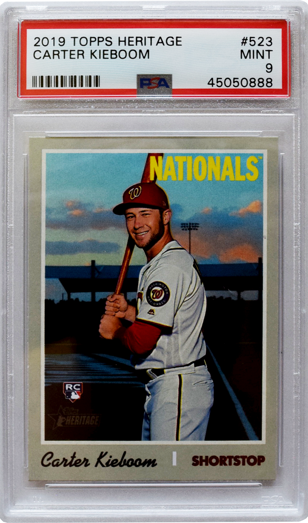 2019 Topps - Heritage - #523 Carter Kieboom PSA 9 MINT