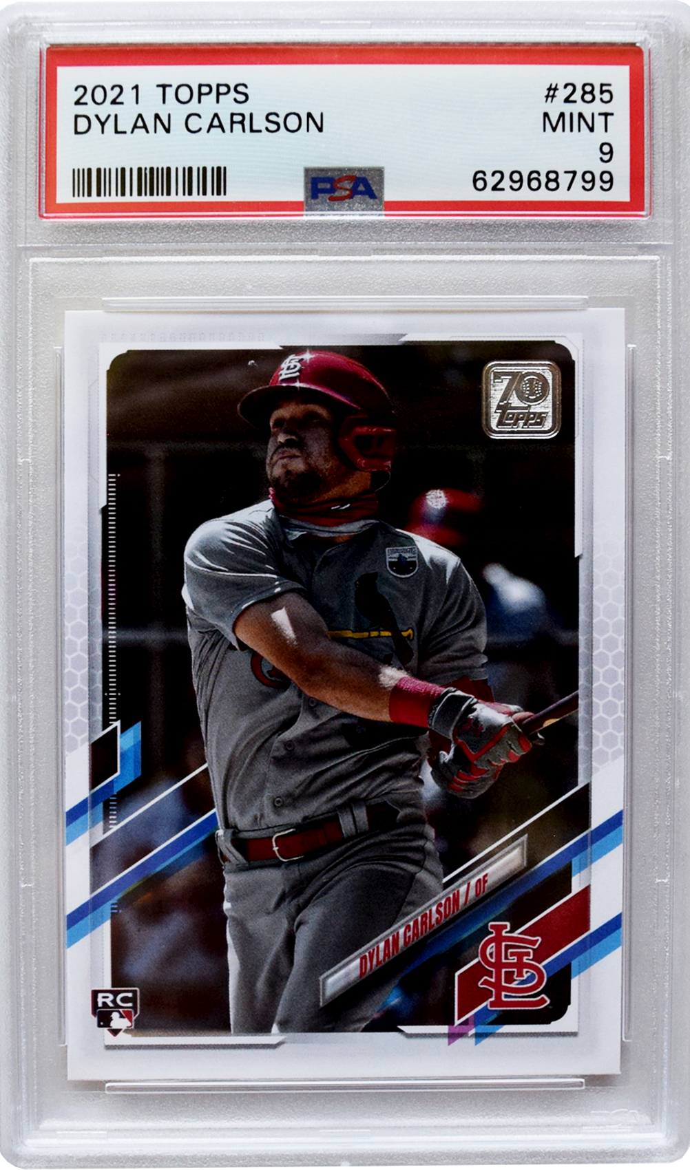 2021 Topps - #285 Dylan Carlson PSA 9 MINT