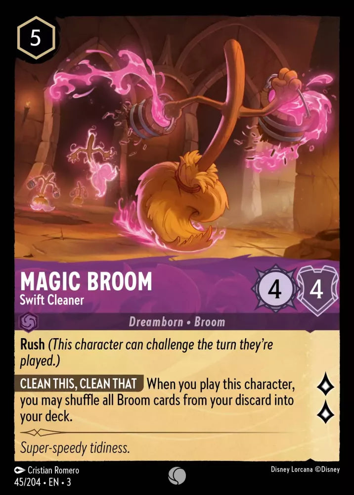 Magic Broom - Swift Cleaner (45/204) -  Into the Inklands