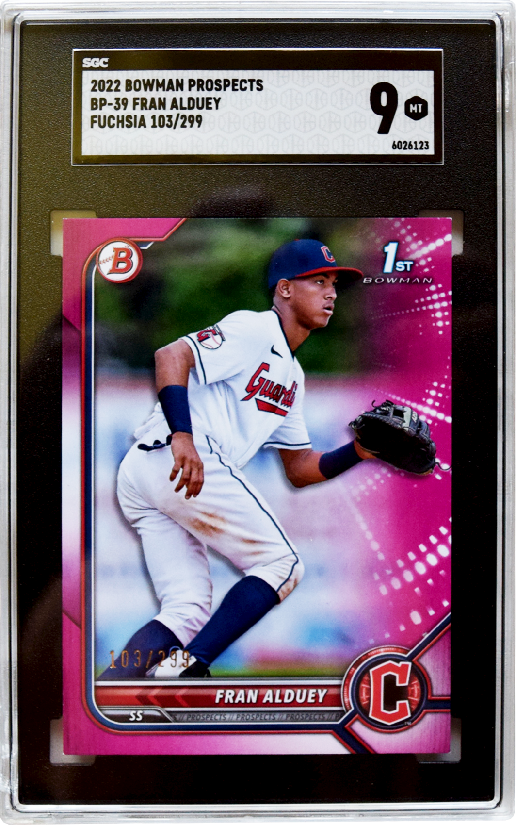2022 Bowman - Prospects - #BP-39 Fran Alduey /299 SGC 9 MT