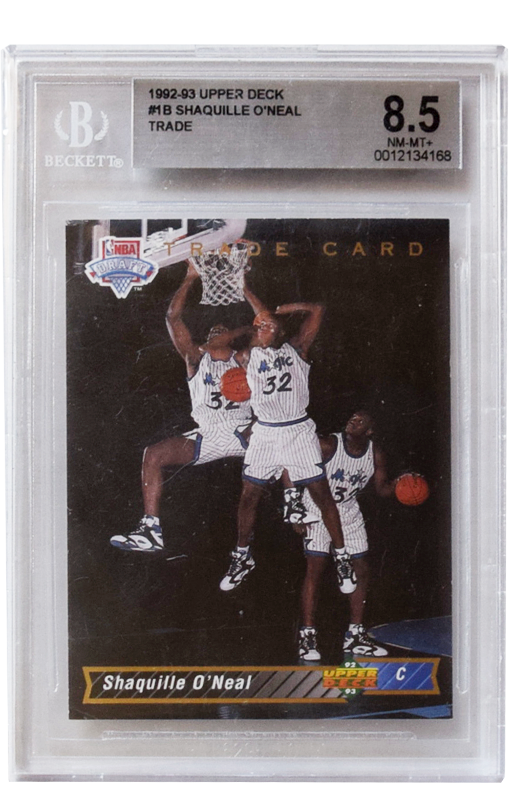 1992-93 Upper Deck - Trade - #1B Shaquille O'Neal BGS 8.5 NM-MT+