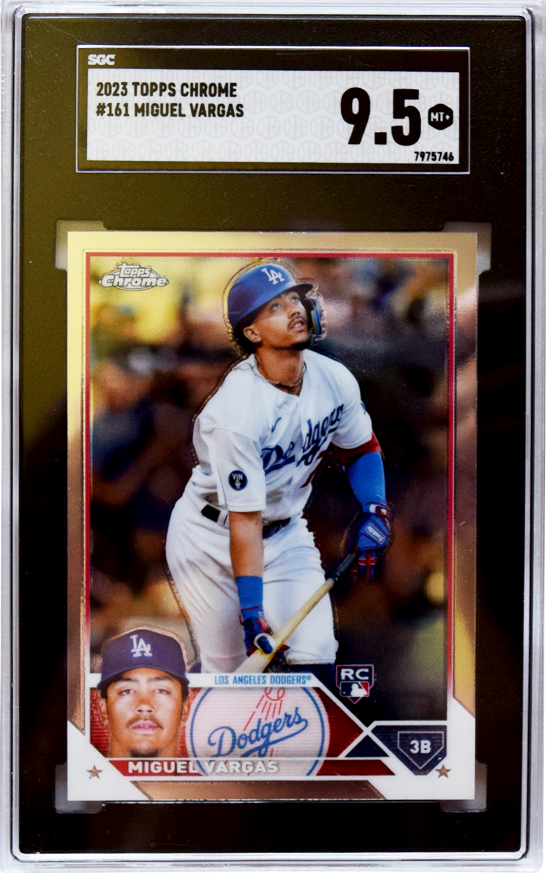 2023 Topps - Chrome - #161 Miguel Vargas SGC 9.5 MT+