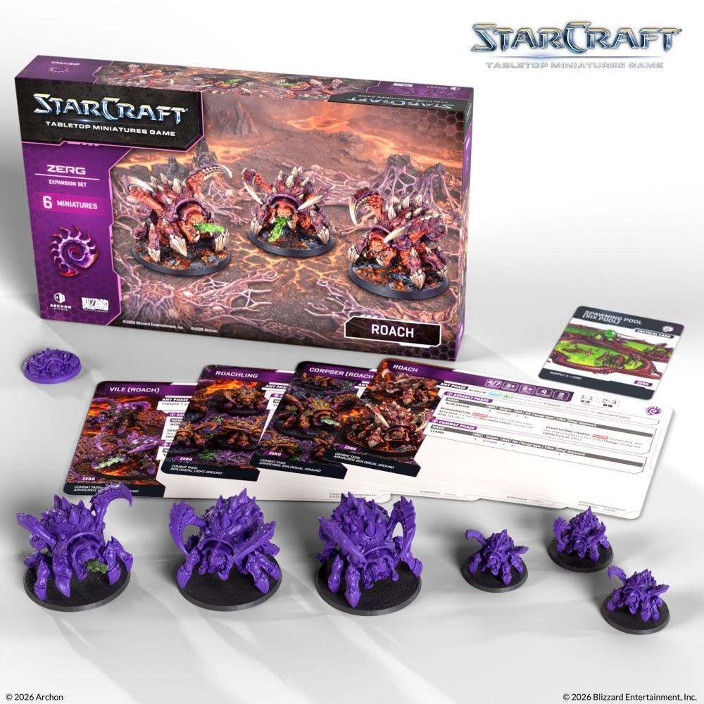 Starcraft Miniatures Game: Zerg - Roach - Expansion Set