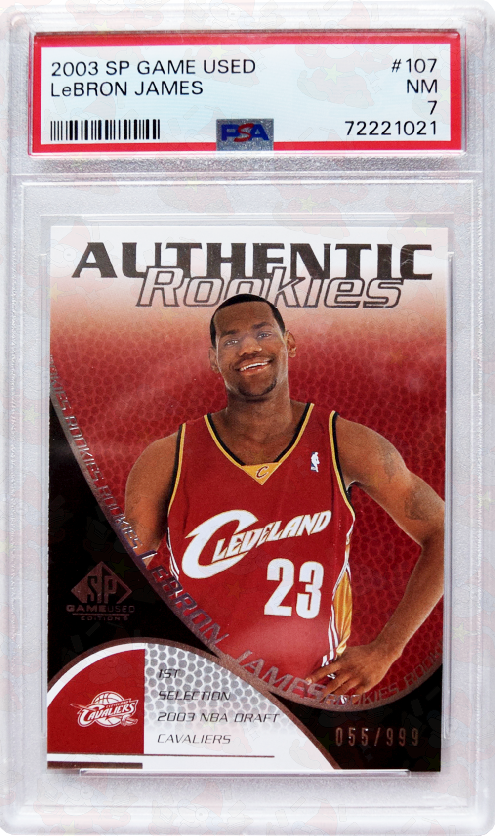 2003 - SP Game Used - #107 LeBron James PSA 7 Near Mint /999