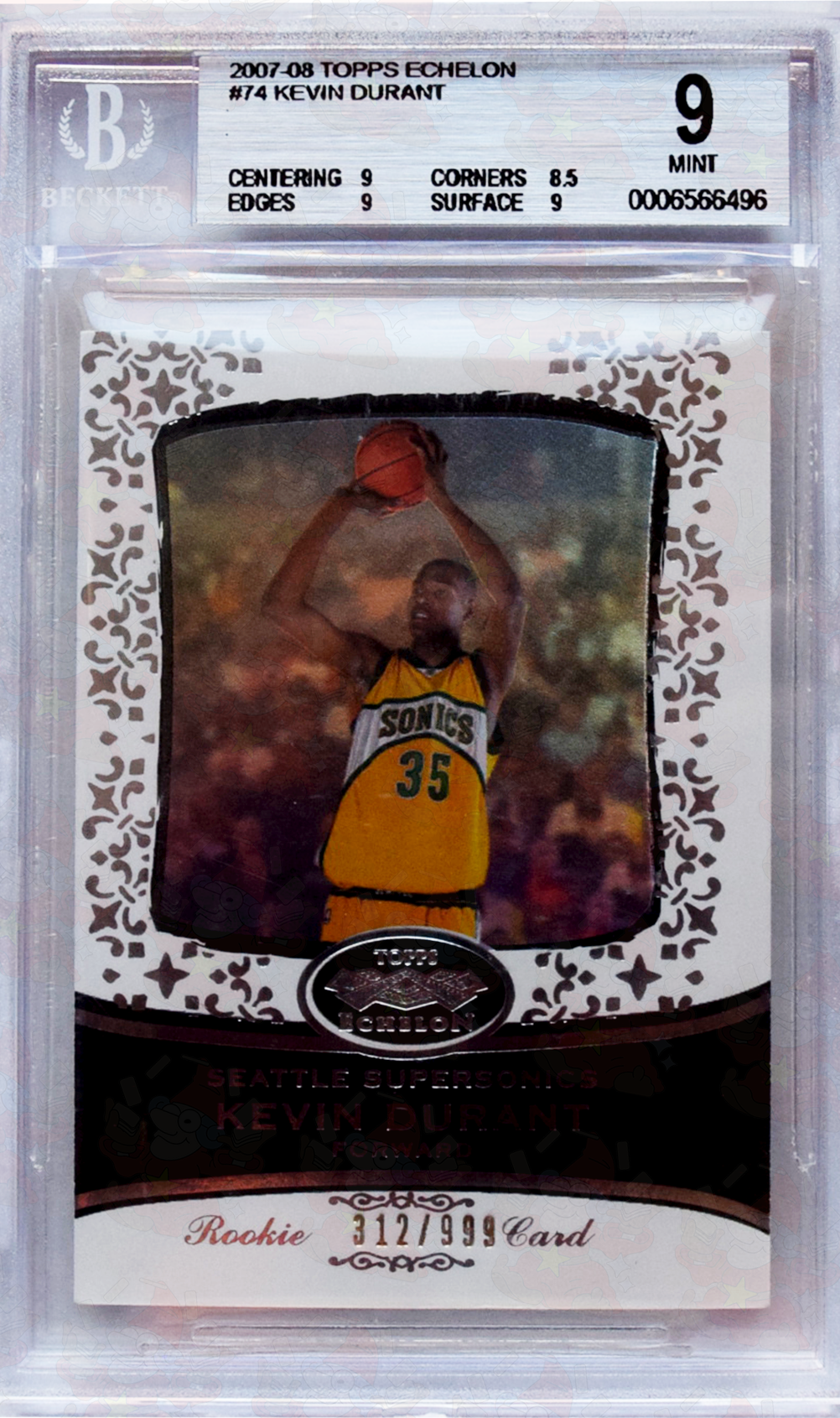 2007-08 - Topps Echelon - #74 Kevin Durant BGS 9 Mint /999