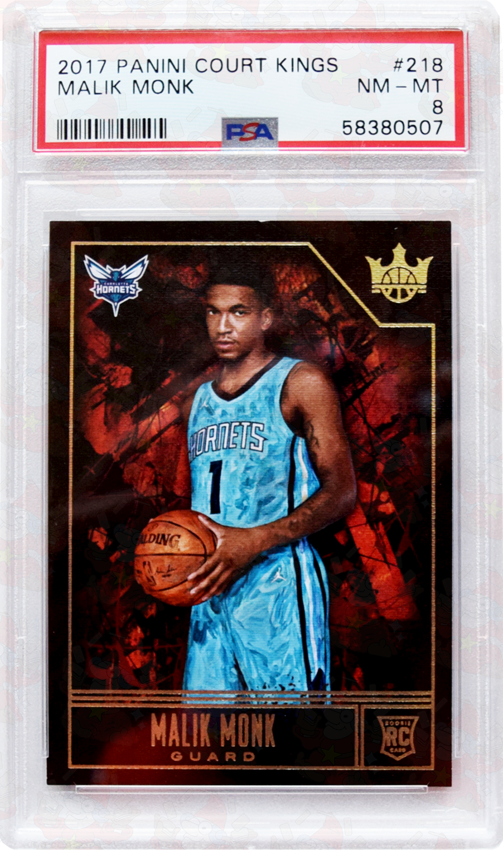2017 - Panini Court Kings - #218 Malik Monk PSA 8 NM-MT