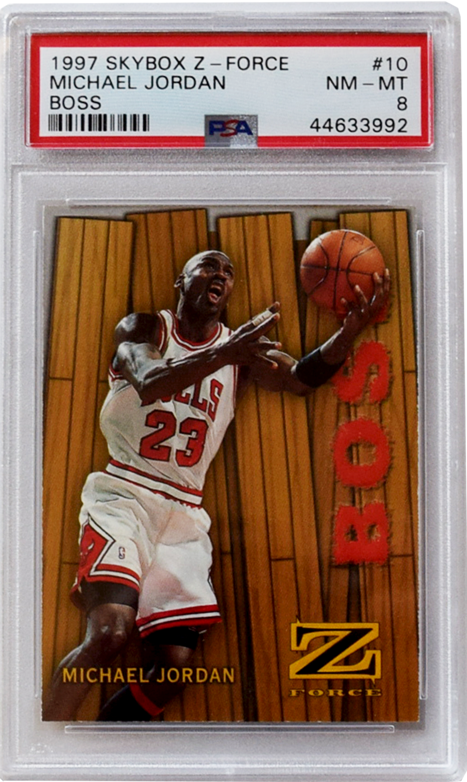 1997 Skybox Z-Force | Bos | #10 Michael Jordan PSA 8 NM-MT