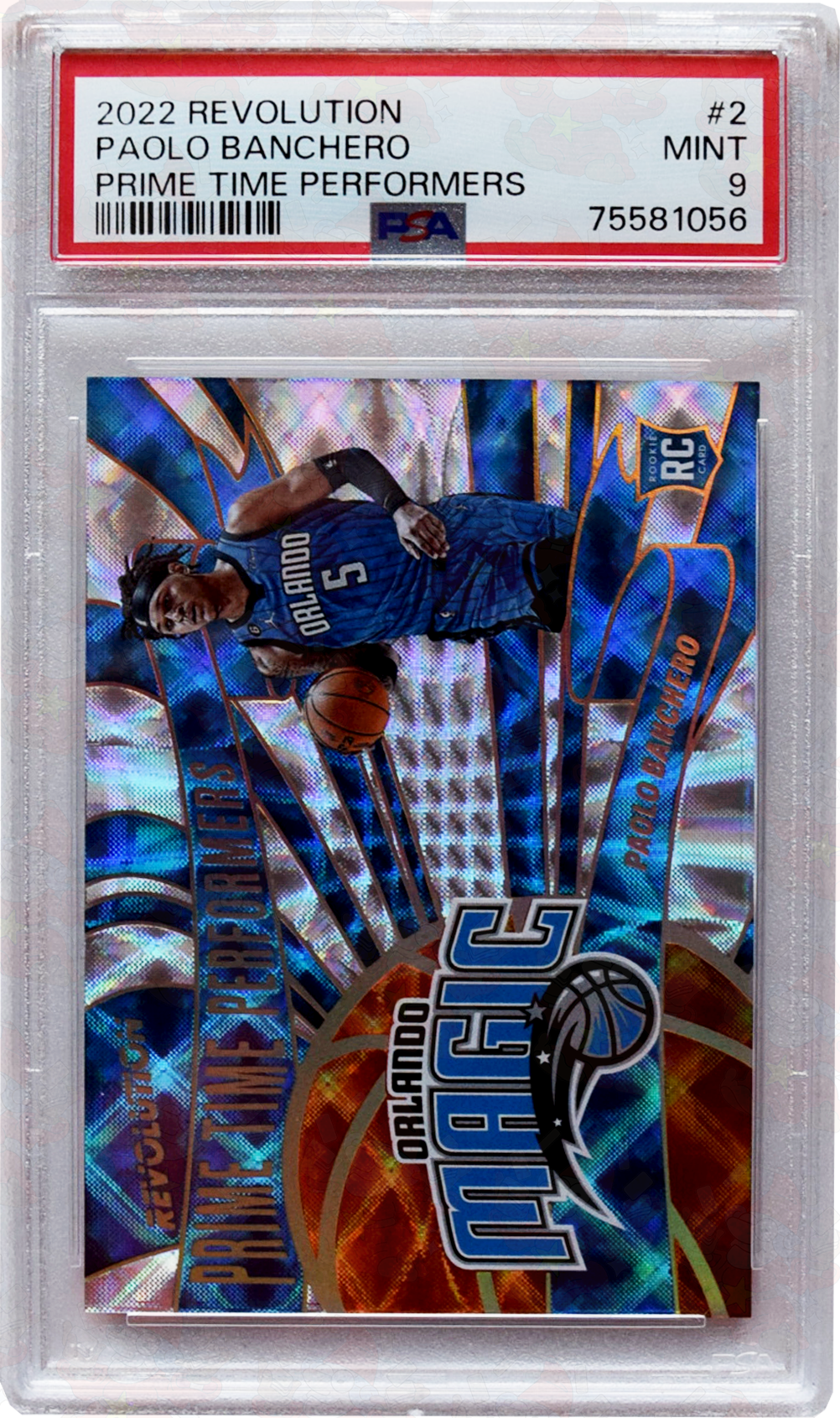 2022 Revolution - Prime Time Performers - #2 Paolo Banchero PSA 9 Mint