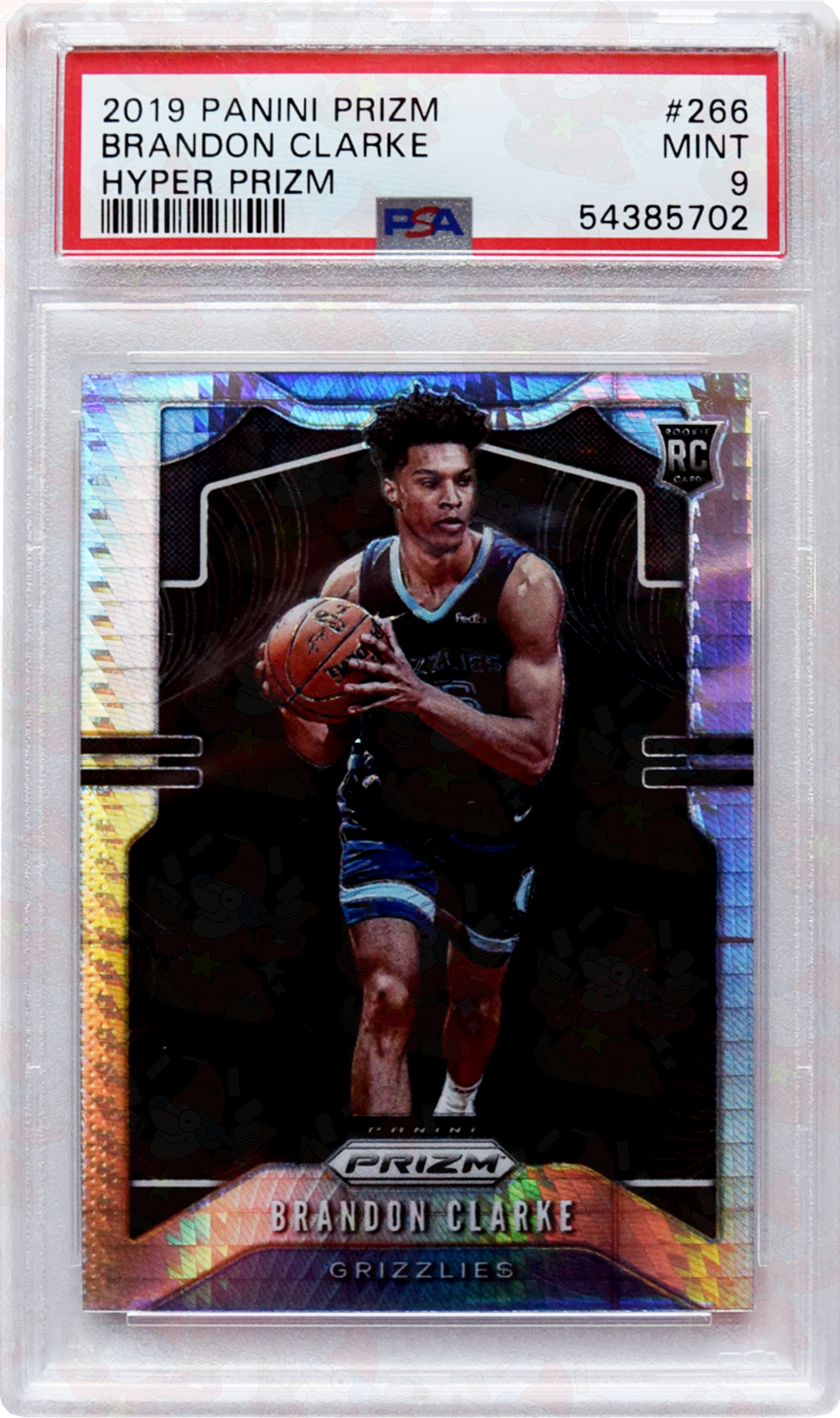 2019 - Panini Prizm - #266 Brandon Clarke - Hyper Prizm - PSA 9 Mint