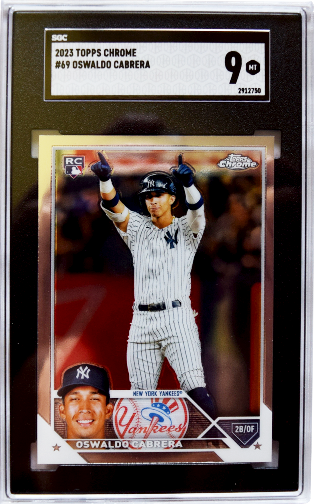 2023 Topps - #69 Oswaldo Cabrera SGC 9 MT