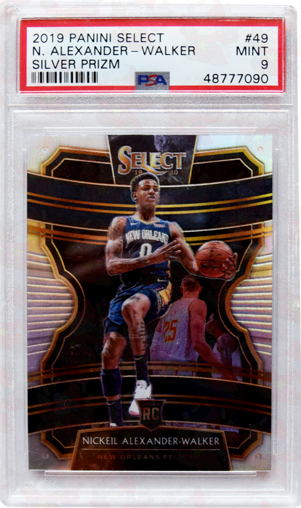 2019 - Panini Select - #49 N .Alexander-Walker - Silver Prizm - PSA 9 Mint