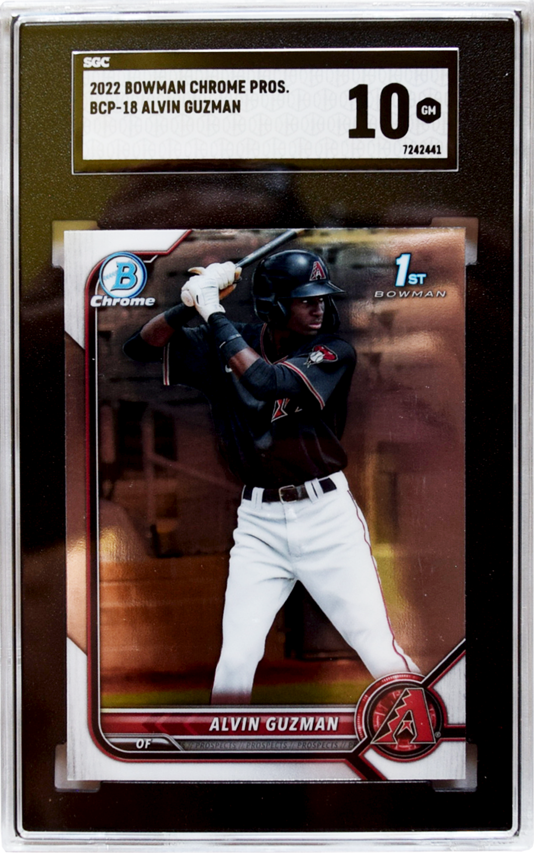 2022 Bowman - Chrome Prospects - #BCP-18 Alvin Guzman SGC 10 GM