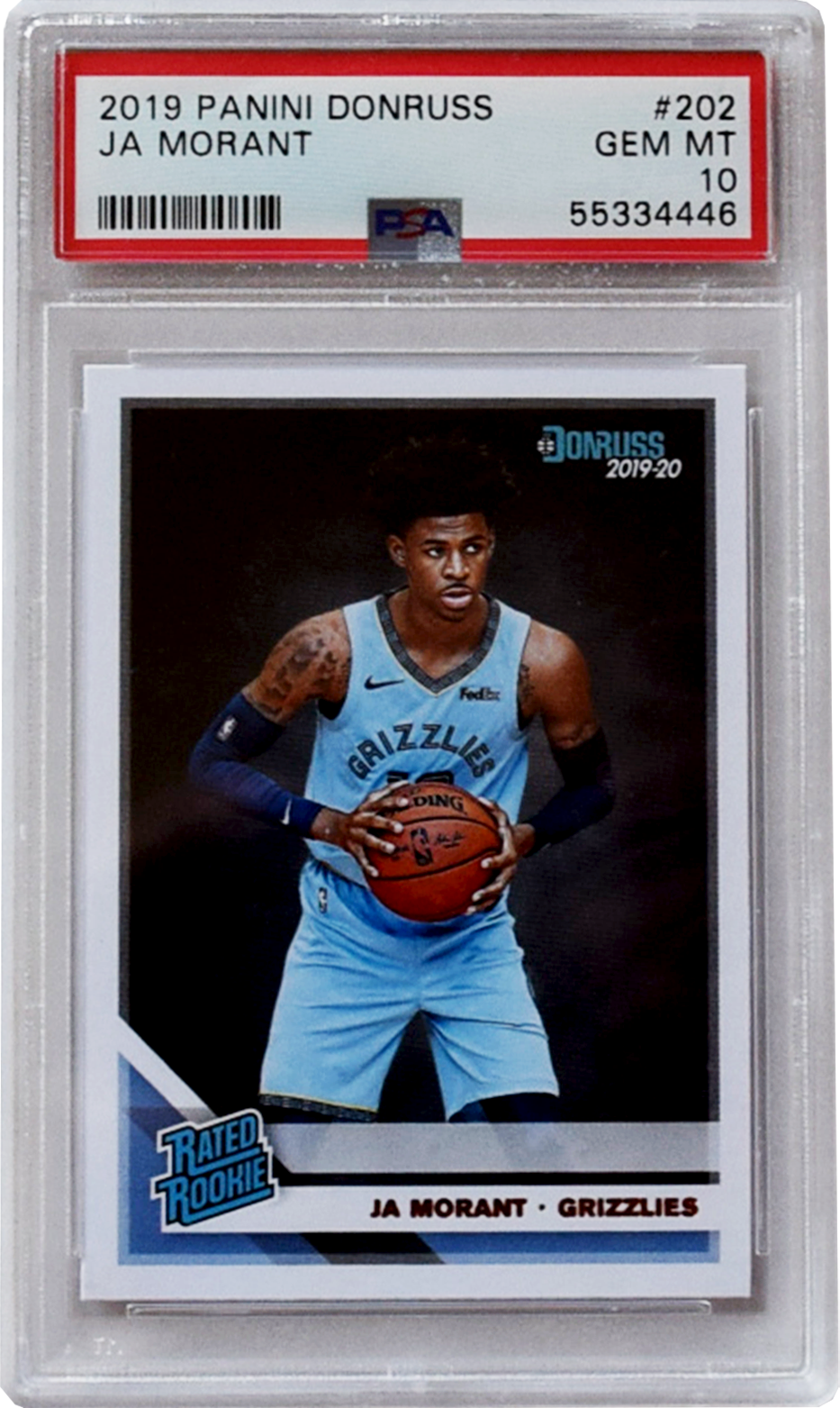 2019 Panini Donruss | #202 Jai Morant PSA 10 Permata Pudina