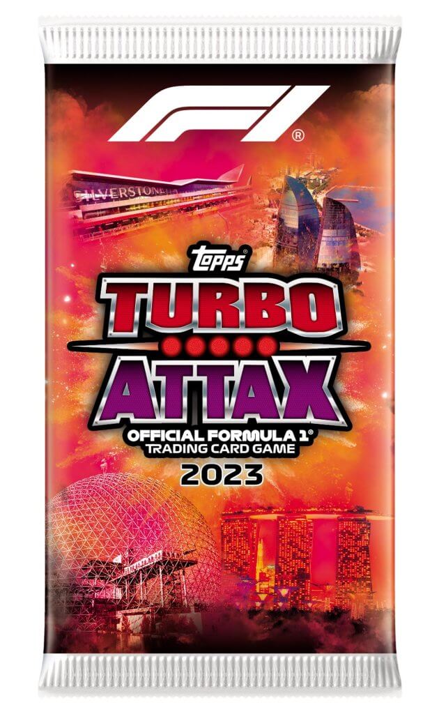 TURBO ATTAX Formula 1 2023 Trading Cards Booster Pack