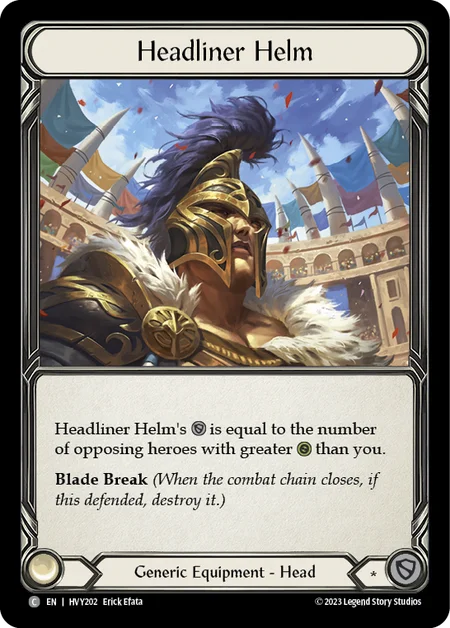 Headliner Helm - Common - Heavy Hitters (Cold Foil)