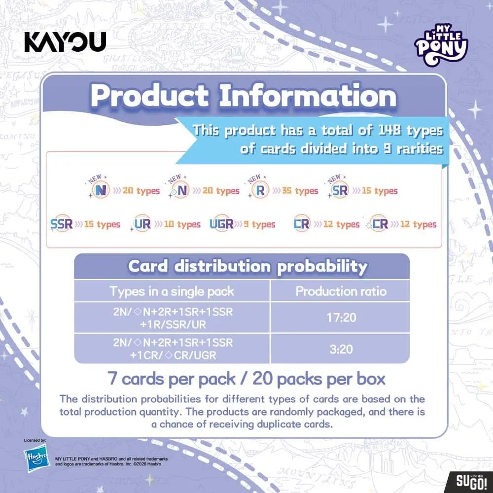 Kayou My Little Pony Friendship Eternal Fun Moments Foil Pack Series 3 Booster Pack