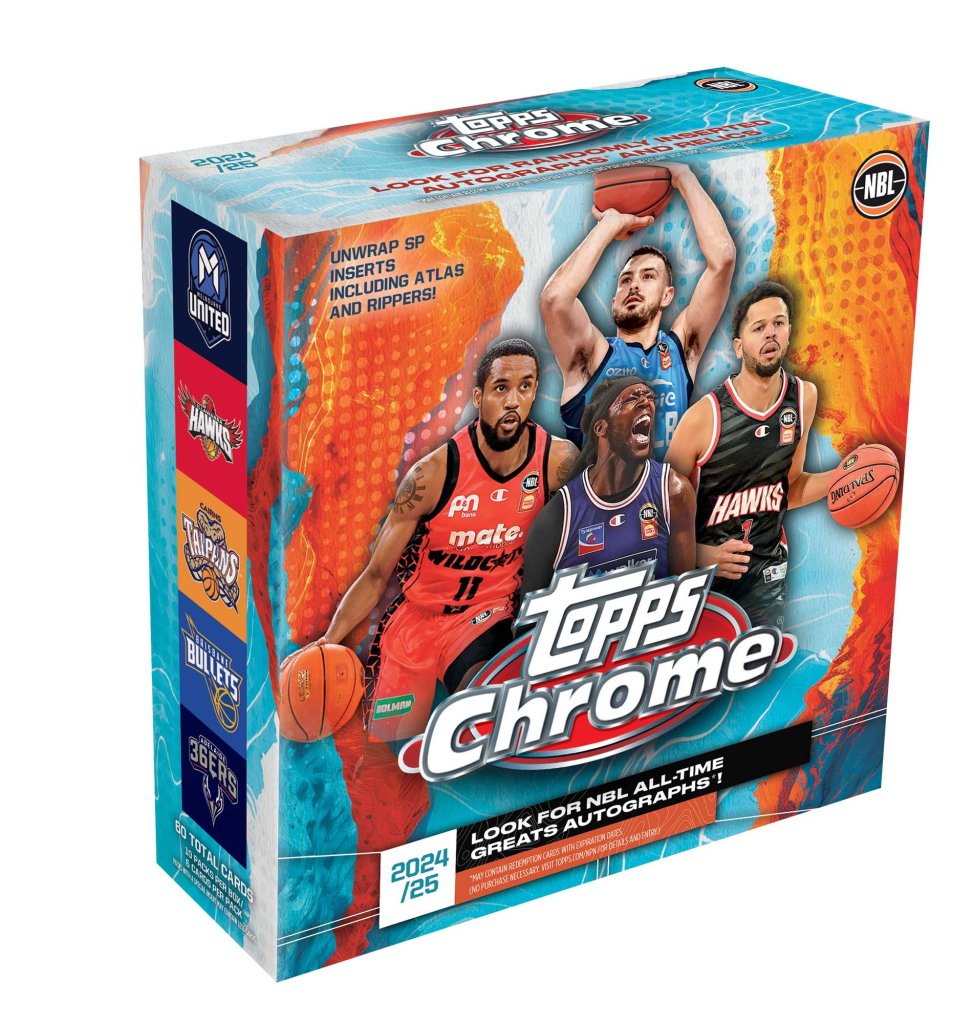 TOPPS 2023 NBL 2024/2025 Basketball Cards - Chrome Mega Pack
