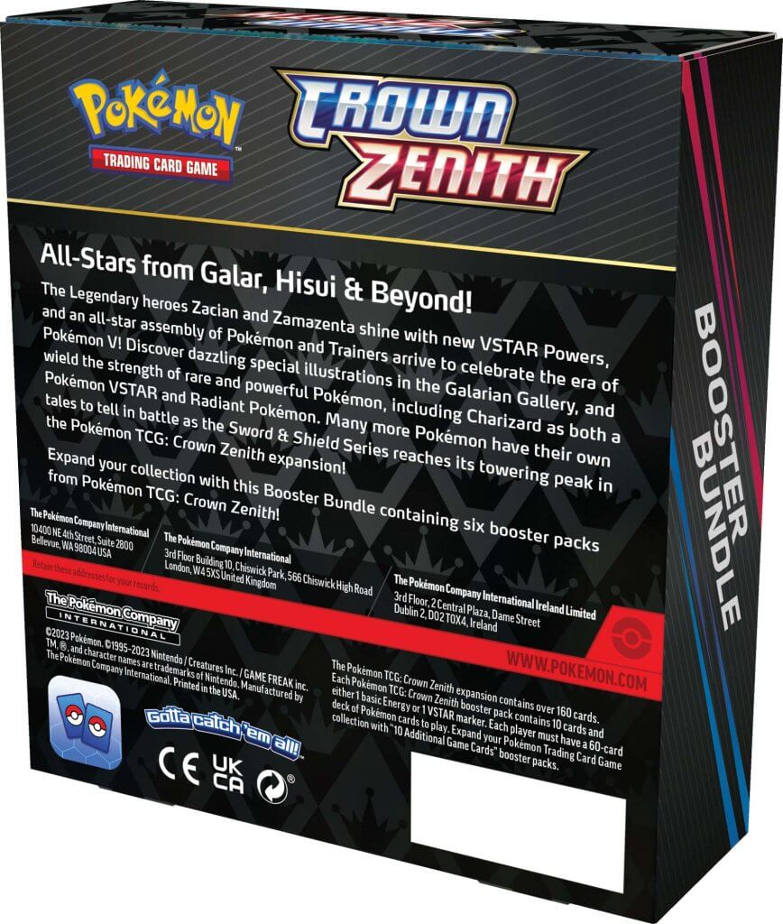 Pokémon TCG: Crown Zenith Booster Bundle