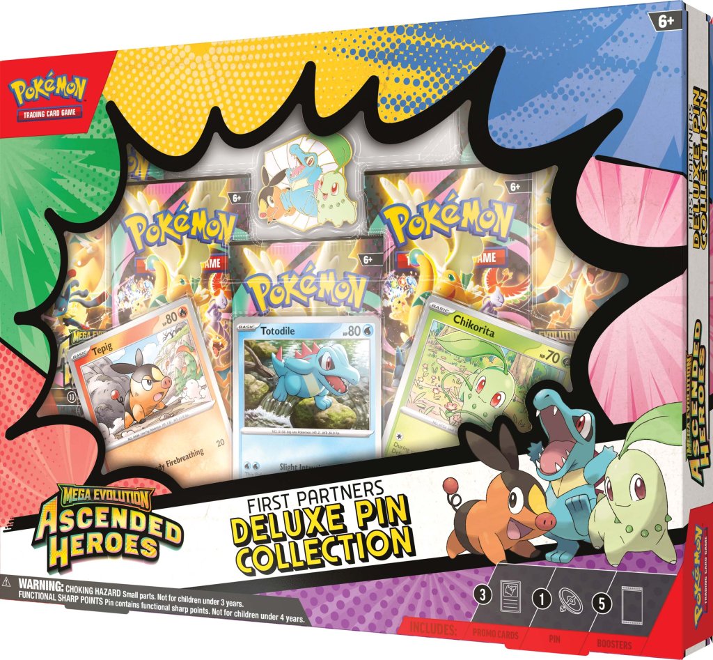 Pokémon TCG: Mega Evolution— Ascended Heroes First Partners Deluxe Pin Collection