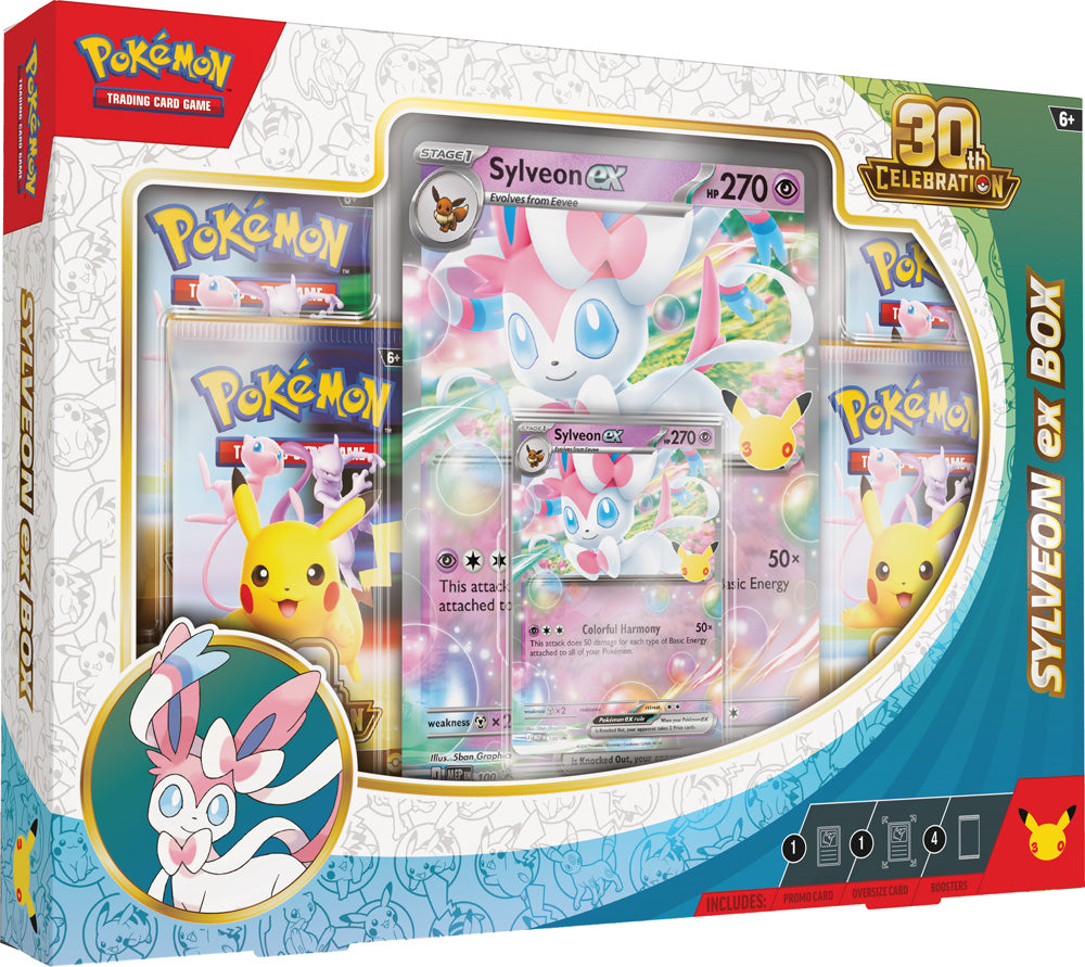 Pokémon TCG: 30th Celebration Sylveon ex Box / Greninja ex Box