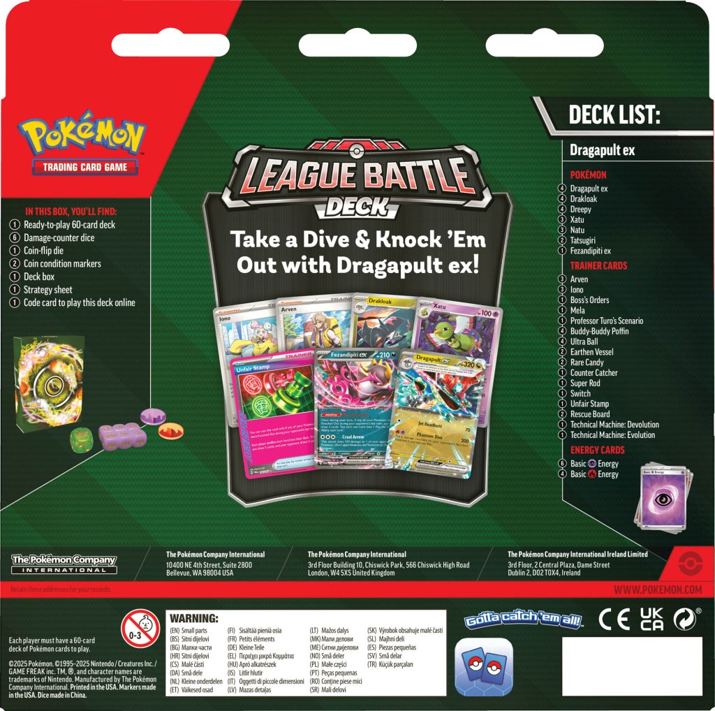Pokémon TCG: Dragapult ex League Battle Deck