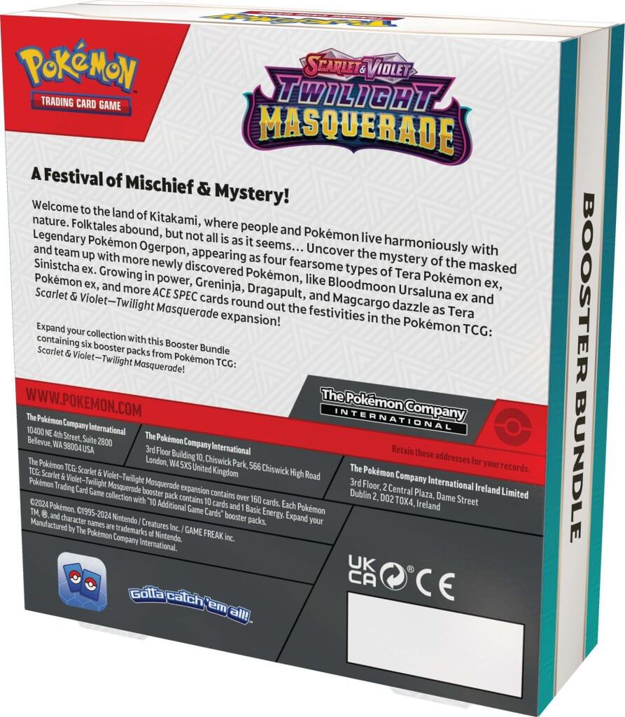 Pokémon TCG: Scarlet & Violet 6 Twilight Masquerade Booster Bundle