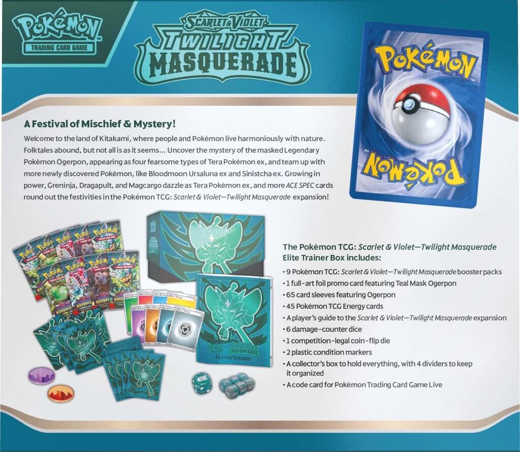 Pokémon TCG: Scarlet & Violet 6 Twilight Masquerade Elite Trainer Box