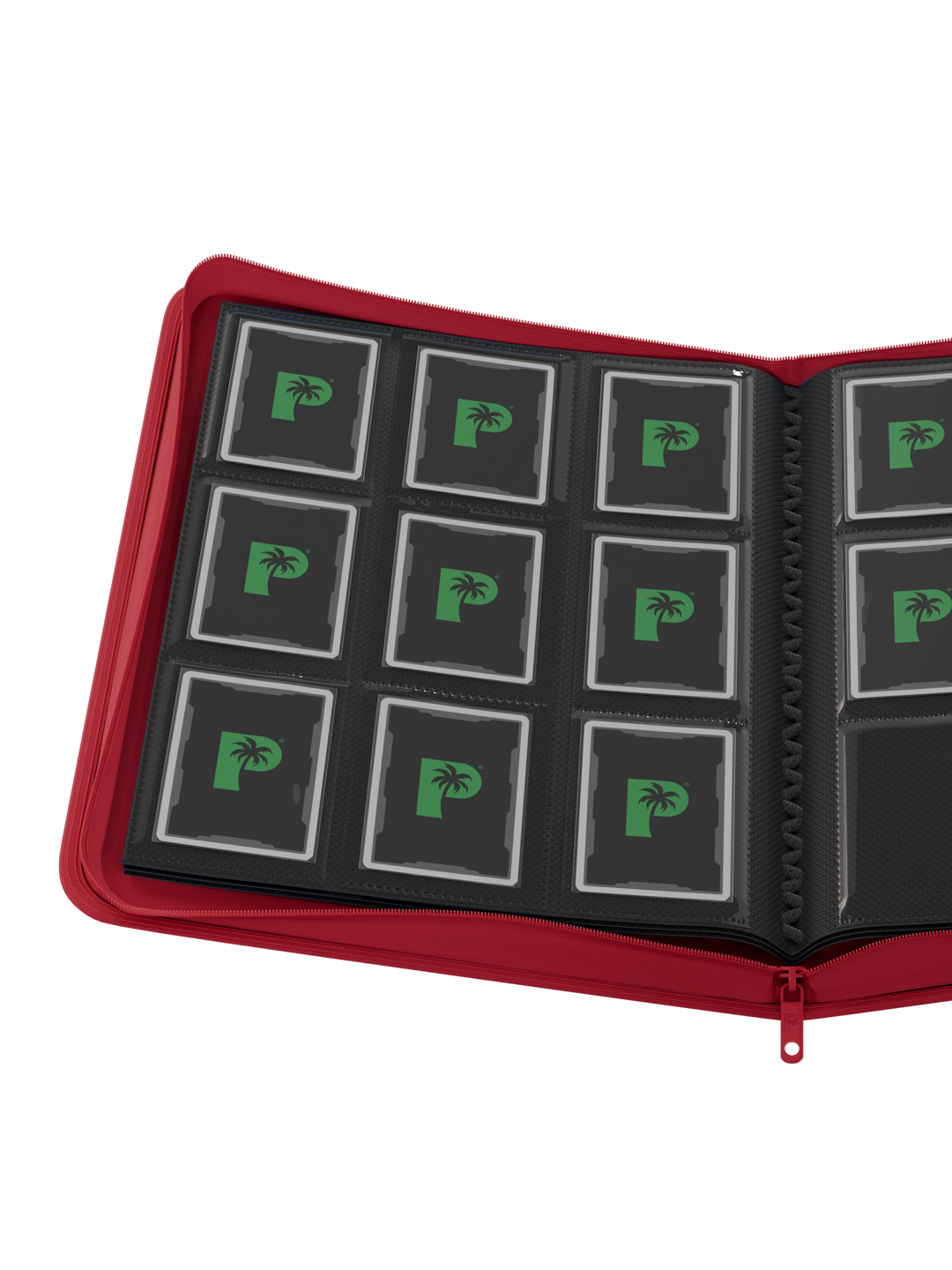 Stealth 9 Pocket Zip Binder - Red