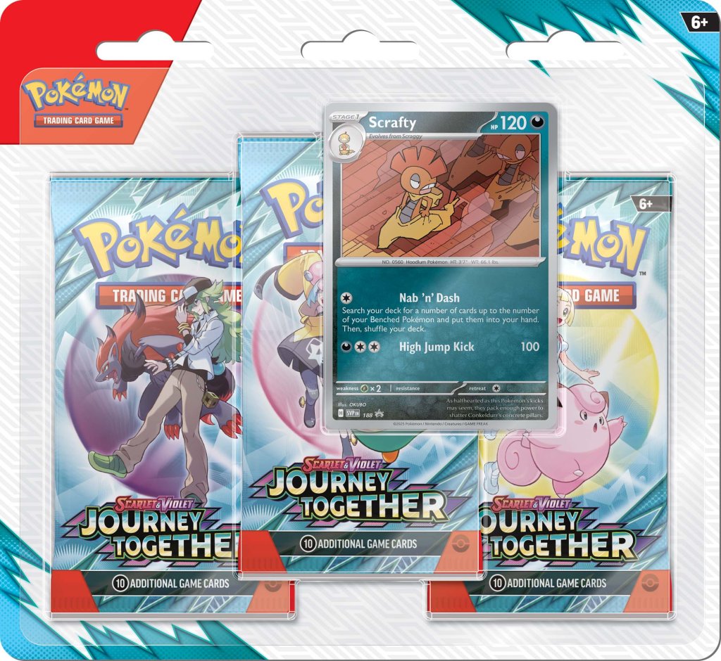 Pokémon TCG: Scarlet & Violet 9 Journey Together Three Booster Blister