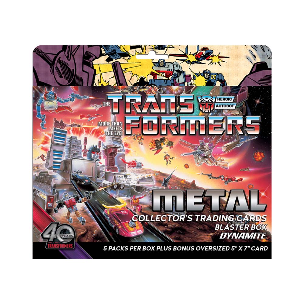 Transformers 40th Anniversary Metal Trading Cards Blaster Box