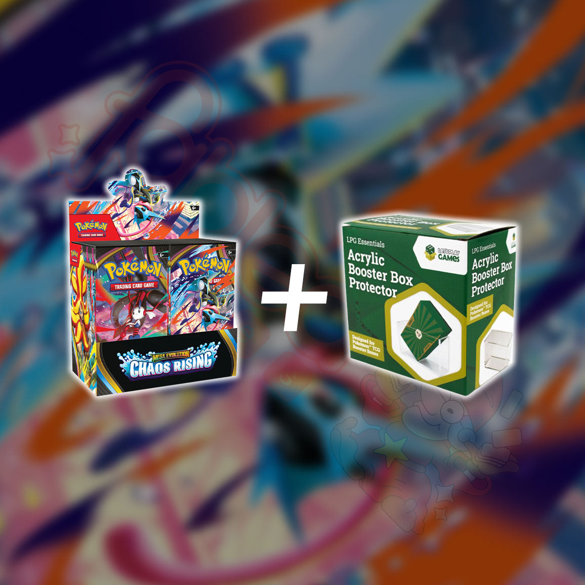 Pokémon TCG: Chaos Rising Booster Box + LPG Acrylic Case