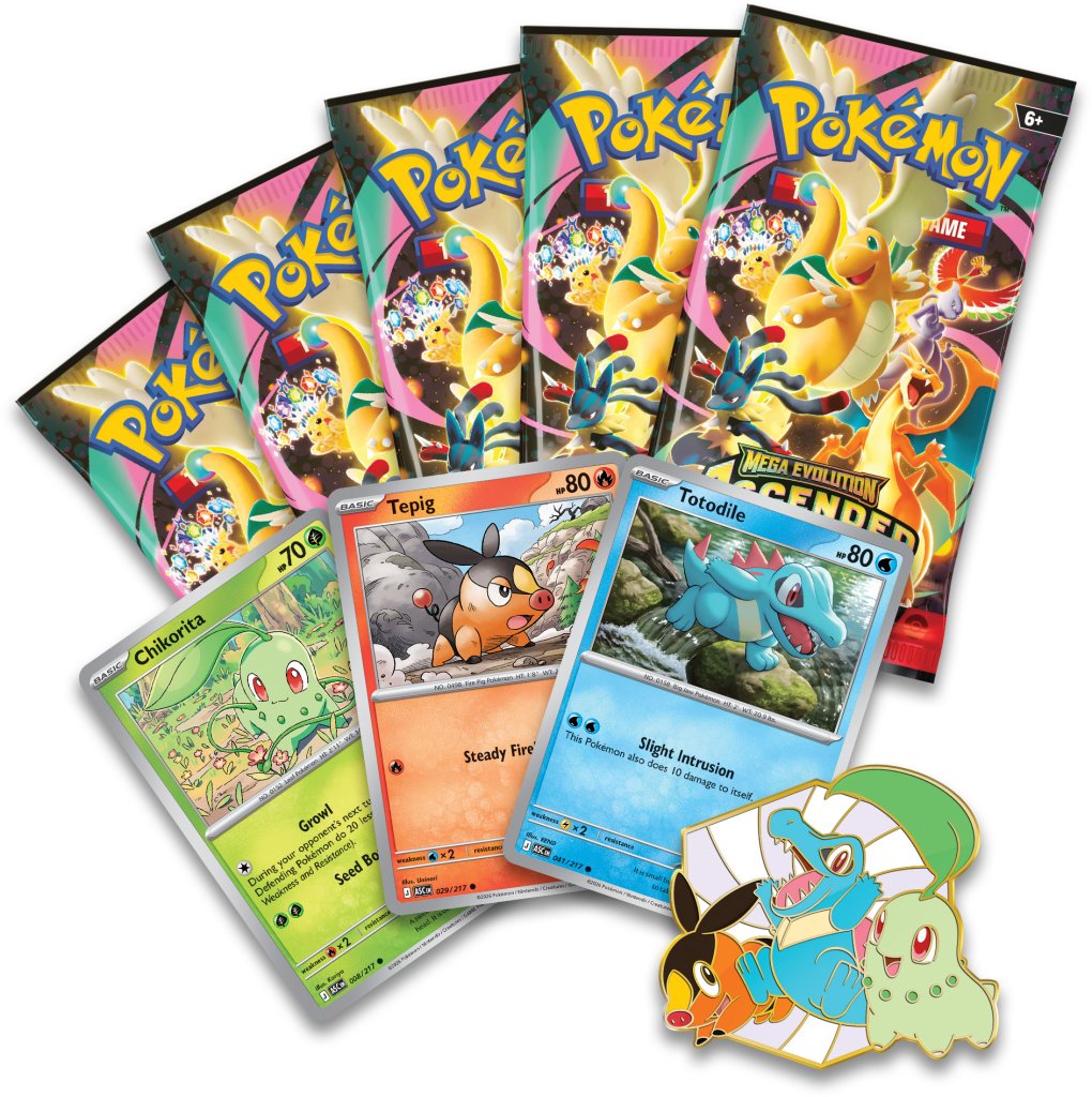 Pokémon TCG: Mega Evolution— Ascended Heroes First Partners Deluxe Pin Collection