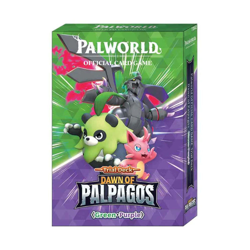 Palworld Official Card Game: TD02 Dawn of Palpagos Green/Purple Starter Deck