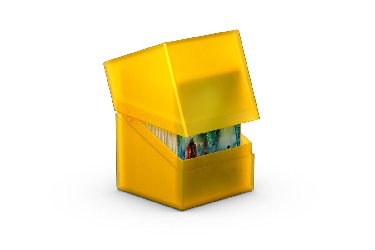 Sarung Dek Batu Pengawal Tertinggi 100+ Kotak Dek Amber Saiz Standard