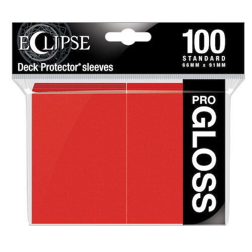 Ultra Pro Deck Protector Standard - Gloss 100ct Apple Red Eclipse