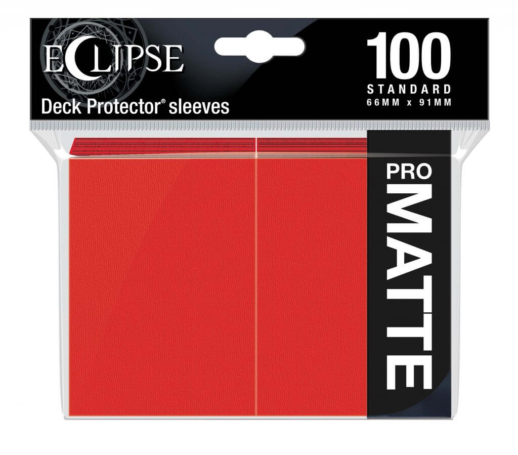 Ultra Pro Deck Protector Standard - Matte 100ct Apple Red Eclipse