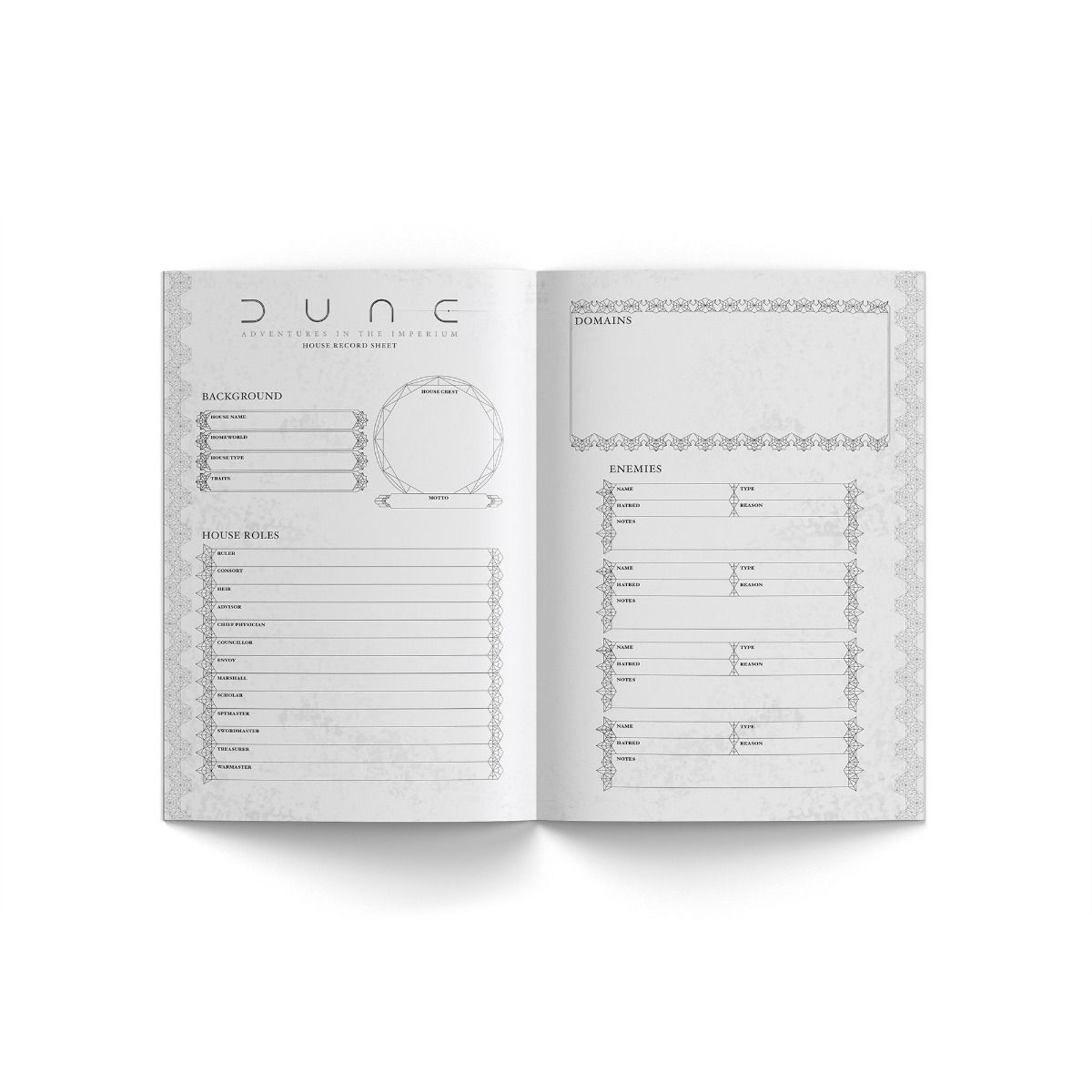 デューン RPG: プレイヤーズ ジャーナル