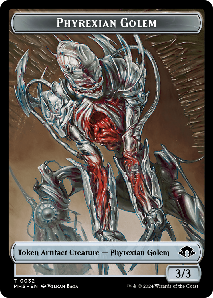 Phyrexian Golem Token [Modern Horizons 3 Tokens]