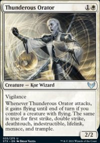 Thunderous Orator | Strixhaven: School of Mages (Foil)